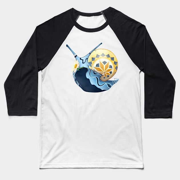 Aroace Pride Snail Baseball T-Shirt by Qur0w